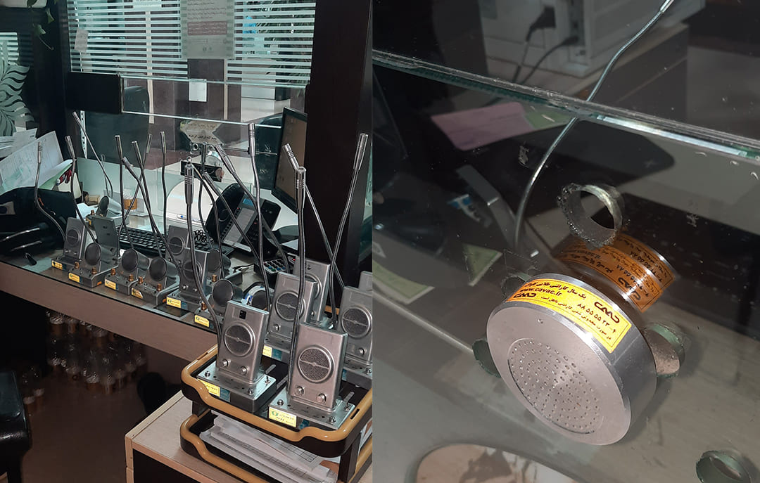 Cavac Counter Intercom System in Tehran Cemetery Reception Windows 15