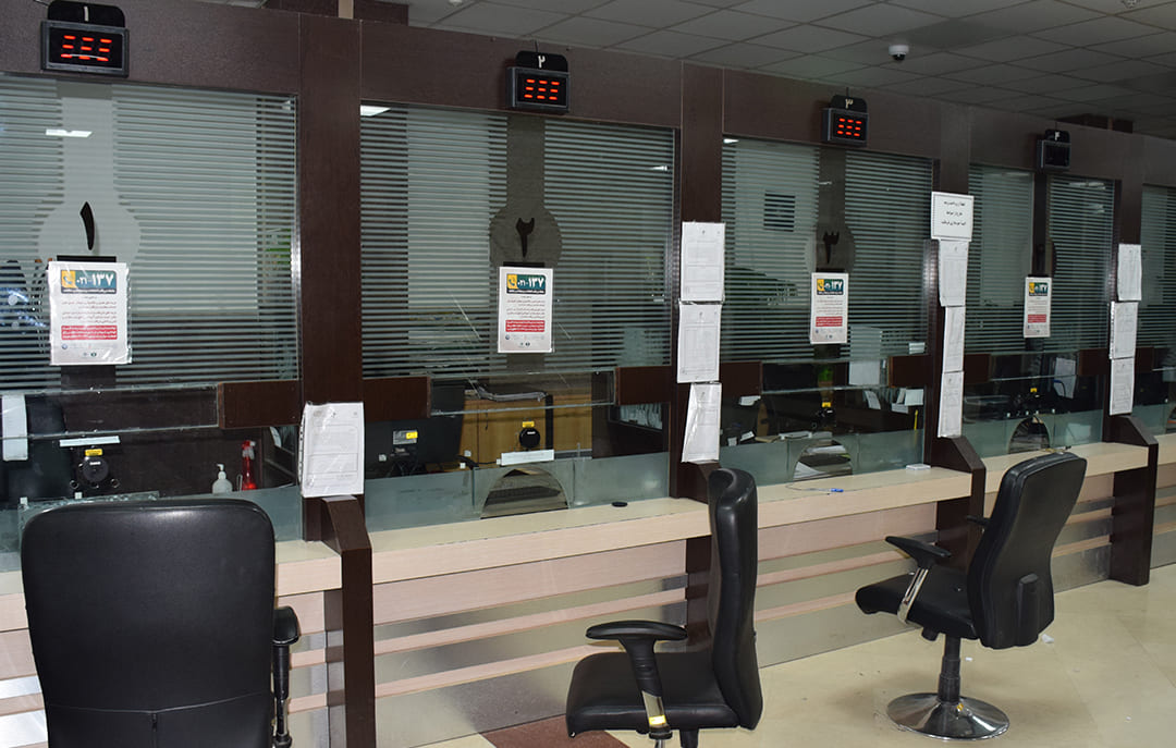 Cavac Counter Intercom System in Tehran Cemetery Reception Windows 5