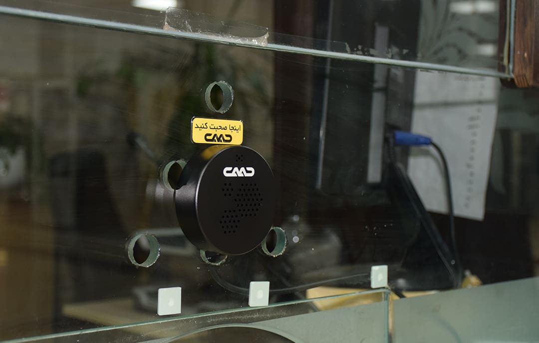 Cavac Counter Intercom System in Tehran Cemetery Reception Windows 8