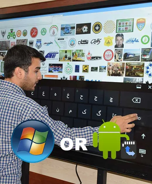 اجاره مانتیور لمسی اجاره نمایشگر لمسی. سیستم عامل اندروید یا ویندوز؟